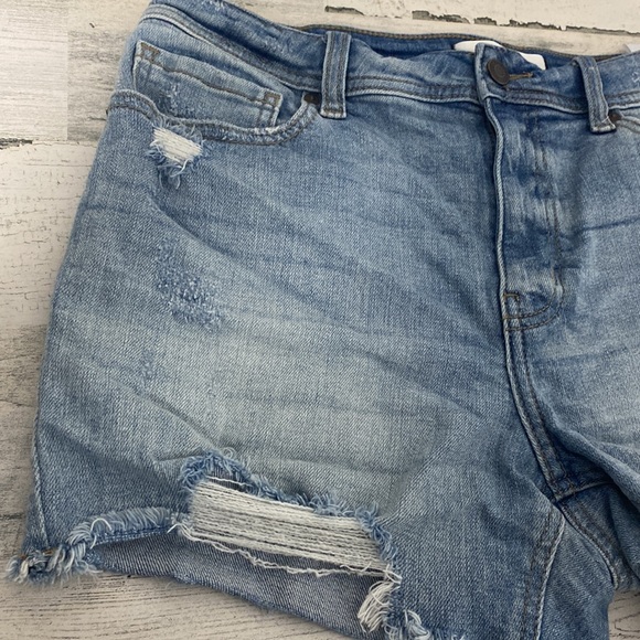 Eunina Distressed Jean Shorts 